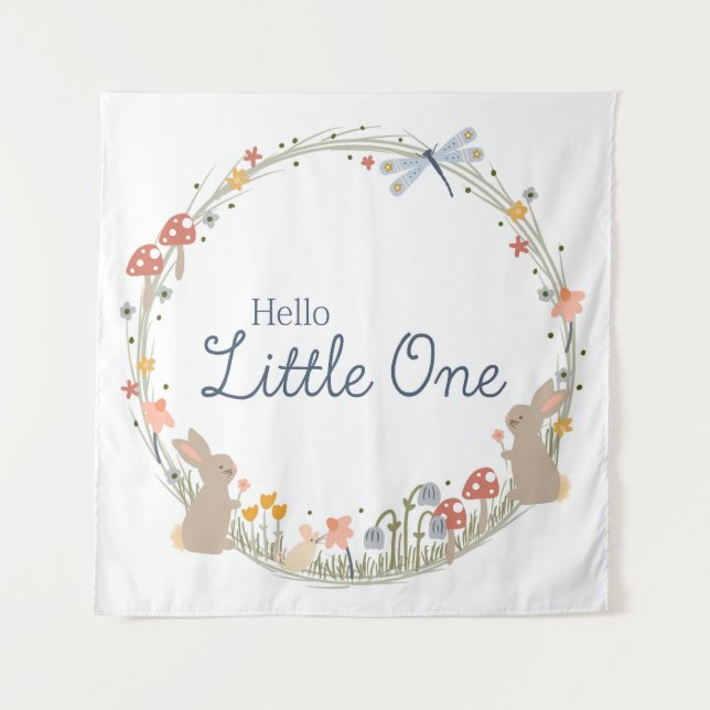 Tapiz Woodland Baby Nursery Wall Art (Anverso)