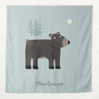 Woodland Cute Bear Personalizado
