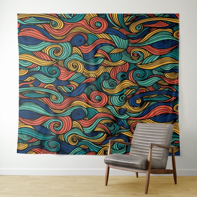 Tapiz Wool Topped paisley (In situ (horizontal))