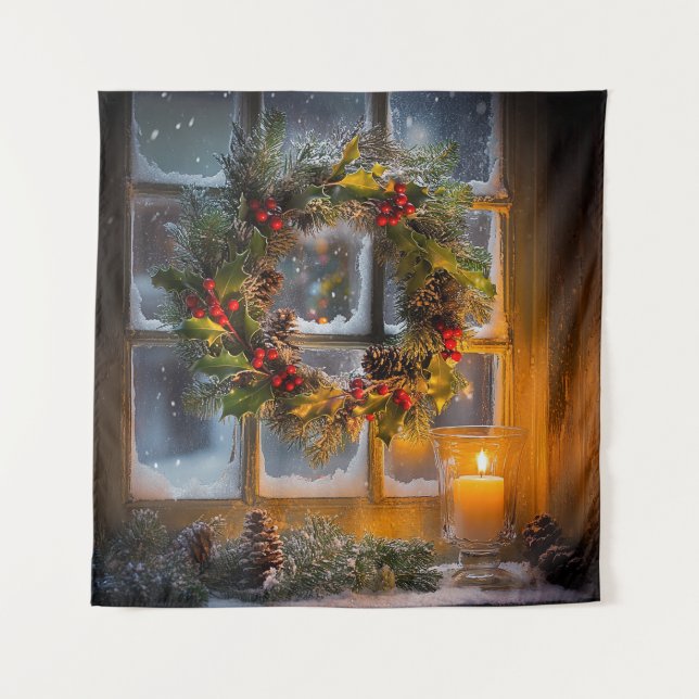 Tapiz Wreath de velas (Anverso)