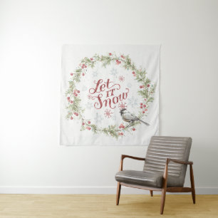 Tapiz Wreath invernal - Que nieve