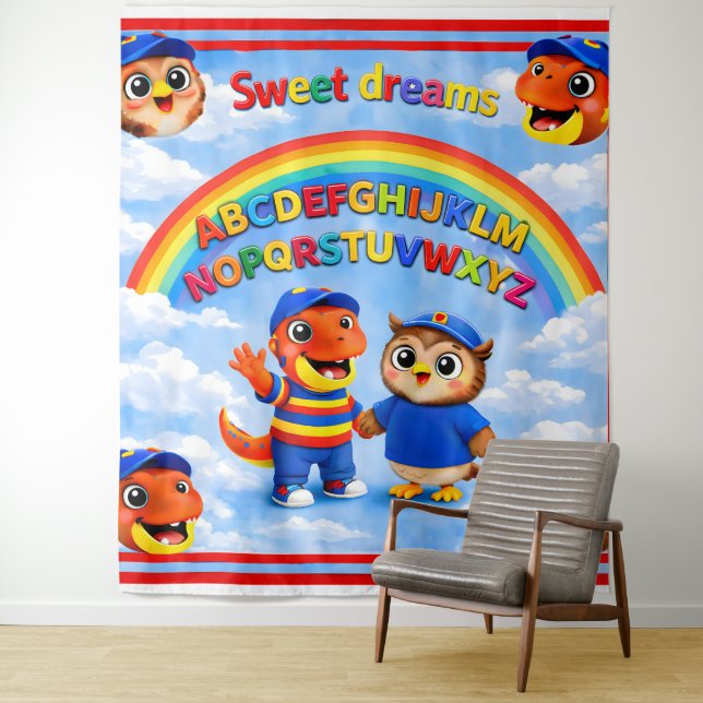 Tapiz Wrexham hoot Un arcoíris dulces sueños, gran pared (In situ)