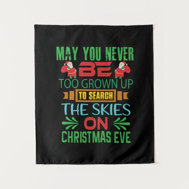 Tapiz Xmas Regalo Los Cielos En La Víspera De Navidades (Anverso)