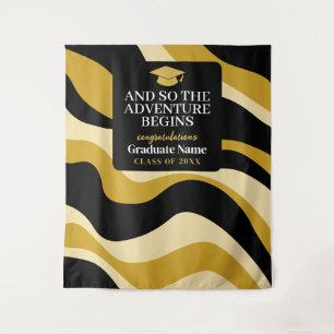 Tapiz Y Así Comienza La Aventura - Fondo De Graduación