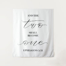 y los dos llegarán a ser uno solo — boda