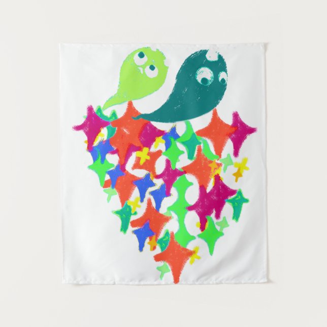 Tapiz Yeti Monstruo Brillante (Anverso)