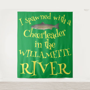 Tapiz Yo engendré con una animadora en Willamette