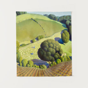 Tapiz Young Corn, 1931 por Grant Wood