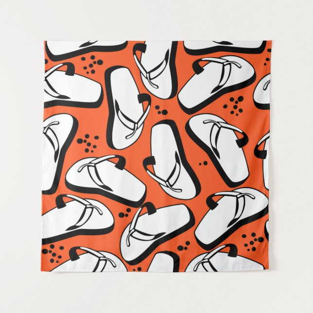Tapiz Zapatillas de playa sin patrón (Anverso)