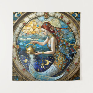 Tapiz Zodíaco - Acuario La Portadora de Agua Sirena