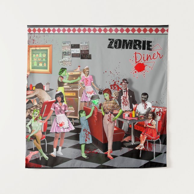 Tapiz Zombie Diner (Anverso)