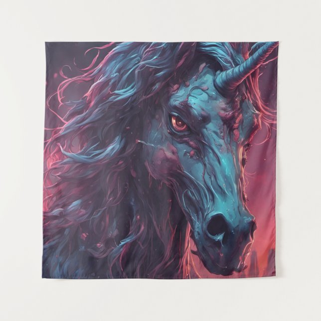 Tapiz Zombie Unicorn (Anverso)