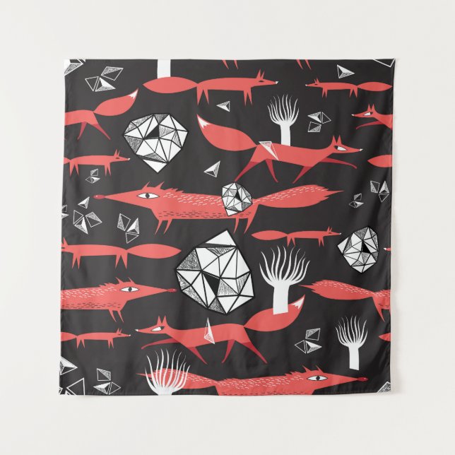 Tapiz Zorros Rojos: El Fondo Oscuro No Tiene Maravilla. (Anverso)