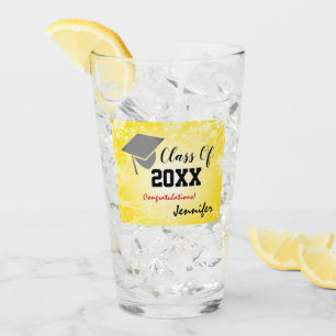 Tapón de graduación, año de clase 20XX oro fiesta