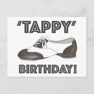 Tappy Birthday Tap Dance Shoe Party Invitación