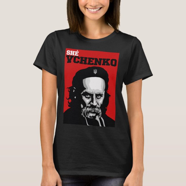 Taras Shevchenko Ella Vchenko Ucrania Camiseta Ucr (Anverso)