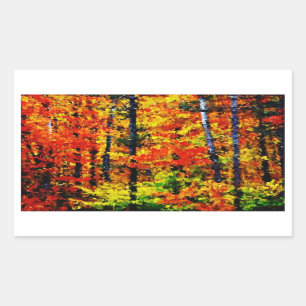 Tarde del otoño - pegatinas del arte de la pintur