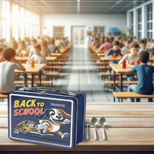 Tarde para el almuerzo de perro escolar