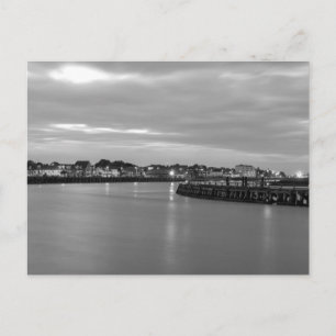 Tarde por la noche en la postal de Gorleston