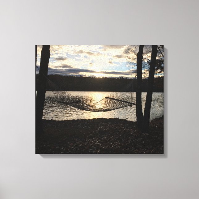 Tarde tranquila en el arte fotográfico del lago (Anverso)