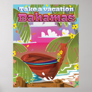 ¡Tarde vacaciones! Impresión del viaje del dibujo