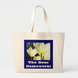 ¡Tarea del jefe! Regalos de bolsa tote Flores de t