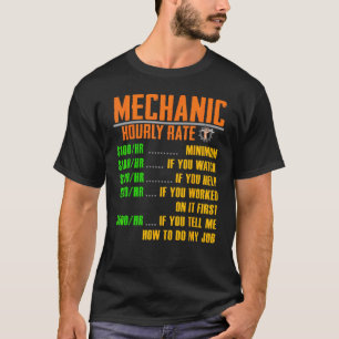 Tarifa por Hora Camiseta Divertida Camisetas de Me