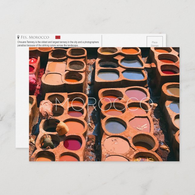 Tarifas, postal de Marruecos (Anverso / Reverso)