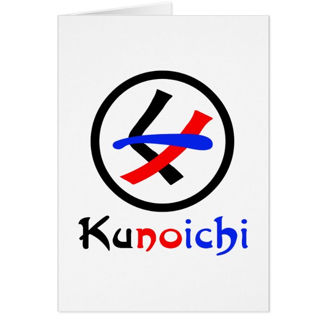 Tarjeta ノ 一 Ninja Kunoichi femenina (Frente)