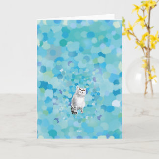 TARJETA 見上げる猫