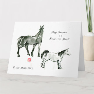 TARJETA 馬日本の馬武芸馬術角