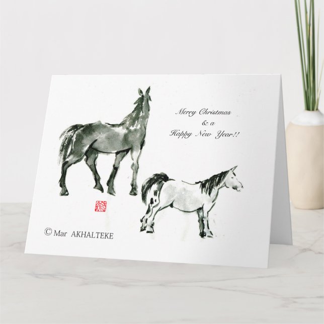 TARJETA 馬日本の馬武芸馬術角 (Anverso)