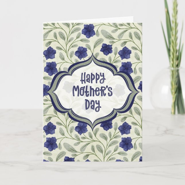 Tarjeta 0005 Día de la Madre Periwinkle Blue (Anverso)
