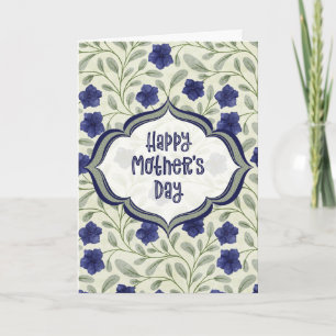 Tarjeta 0005 Día de la Madre Periwinkle Blue