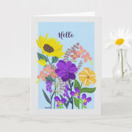 Tarjeta 0008 Hola Bouquet