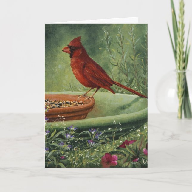 Tarjeta 0487 Cardinal Sympathy Card (Anverso)