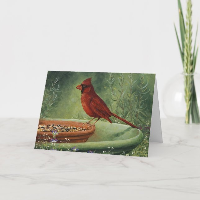 Tarjeta 0487 Cardinal Sympathy Card (Anverso)