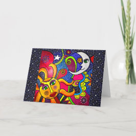 Tarjeta 09 -  Cosmos Greeting Card