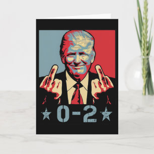 Tarjeta 0 2 Divertido Trump 2024 Trump 2024 Gana Victoria 