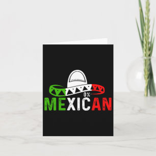 Tarjeta 0% Fiesta Mexicana Cinco De Mayo Sombrero Divertid