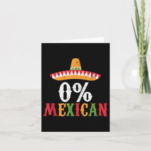 Tarjeta 0% mexicano Cinco De Mayo Fiesta Sombrero Funny