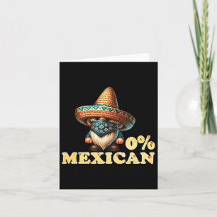 Tarjeta 0% Mexicano Cinco De Mayo Fiesta Sombrero Y Musta