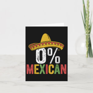 Tarjeta 0% mexicano Cinco De Mayo Funny Sombrero Fiesta 5
