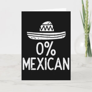Tarjeta 0% Mexicano Divertido Cinco De Mayo Fiesta Mexican