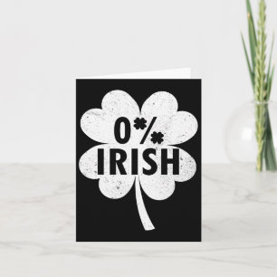 Tarjeta 0% Trebol Irlandés Amuleto Afortunado San Patricio