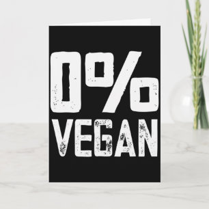 Tarjeta 0 veganos comen carne memorial day parrillada carn