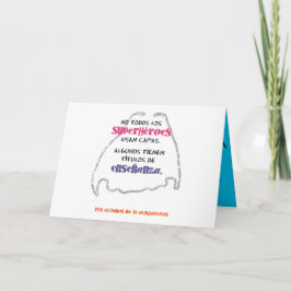 Tarjeta 1º dame nombres 656732214. No todos los superhéroe