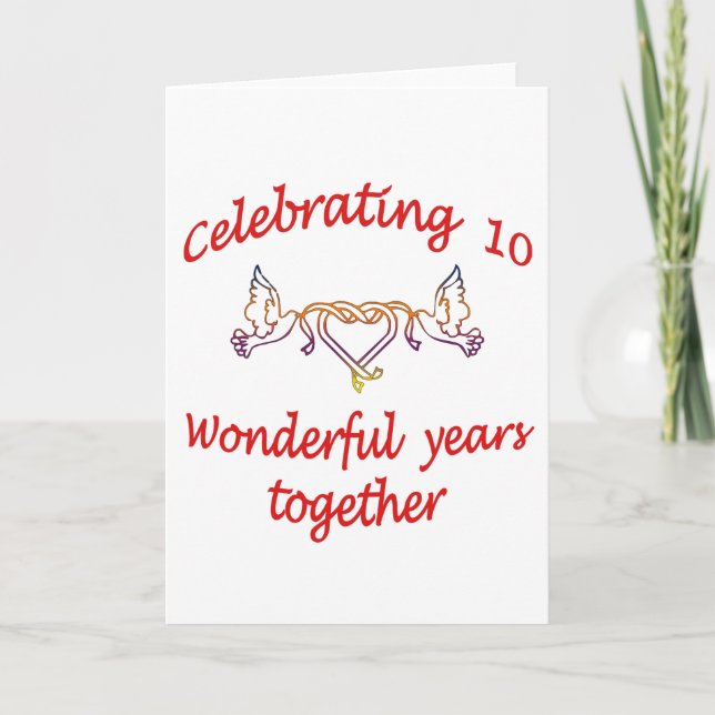 TARJETA 10º. ANIVERSARIO (Anverso)