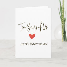 Tarjeta 10º Aniversario – Diez Años de Nosotros