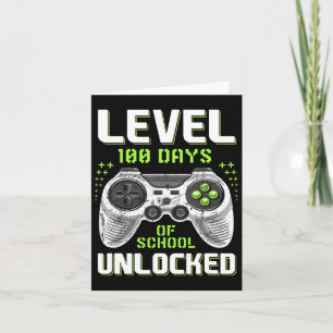 Tarjeta 100º Día De Enseñanza 100 Días Hasta El Jugador De